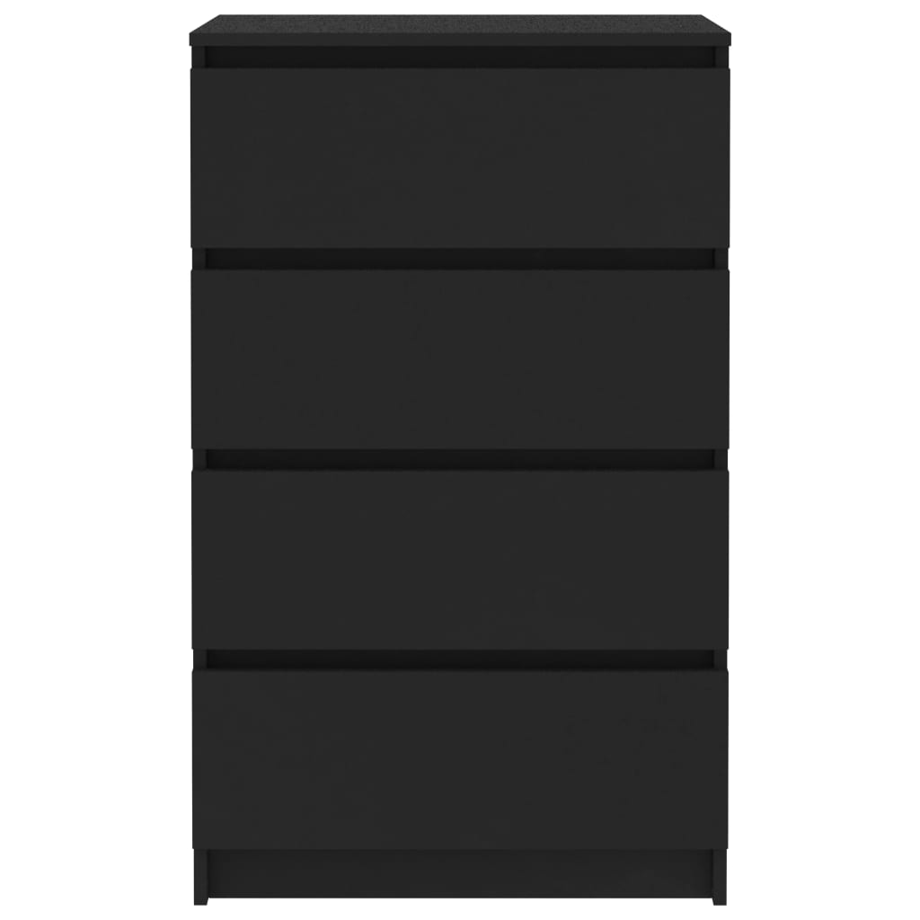 vidaXL Servantă, negru, 60x35x98,5 cm, lemn compozit