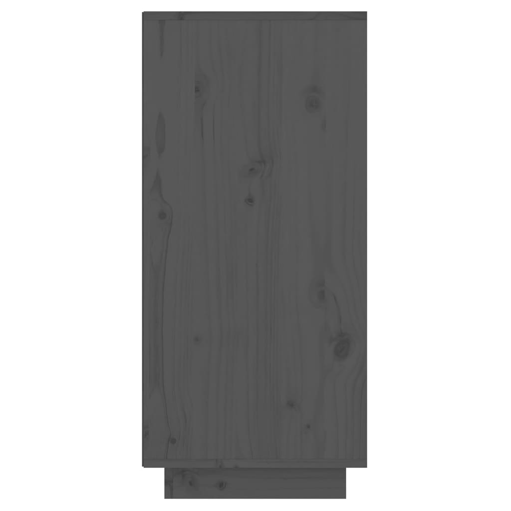 vidaXL Dulap consolă, gri, 60x34x75 cm, lemn masiv de pin