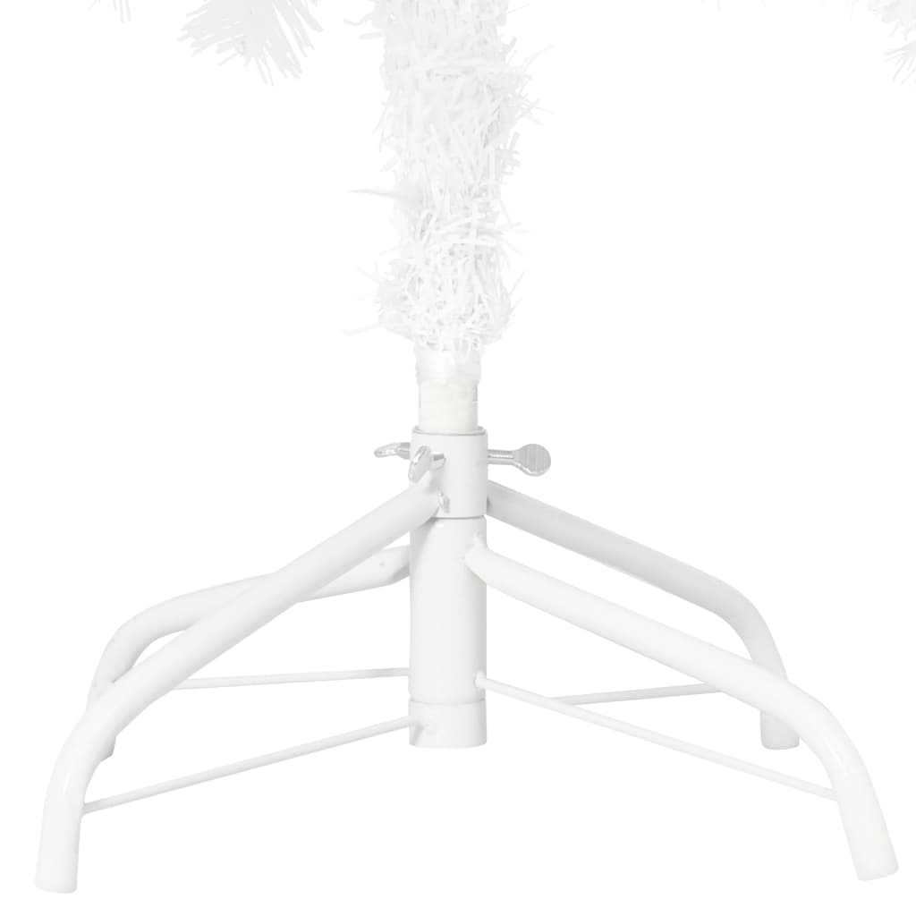 vidaXL Pom de Crăciun artificial, ace cu aspect natural, alb, 180 cm