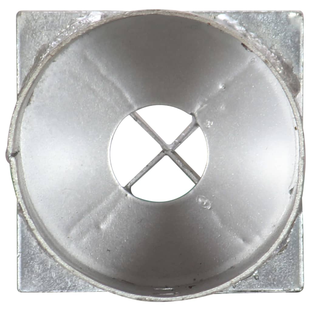 vidaXL Țăruși de sol, 6 buc., argintiu, 10 x 76 cm, oțel galvanizat