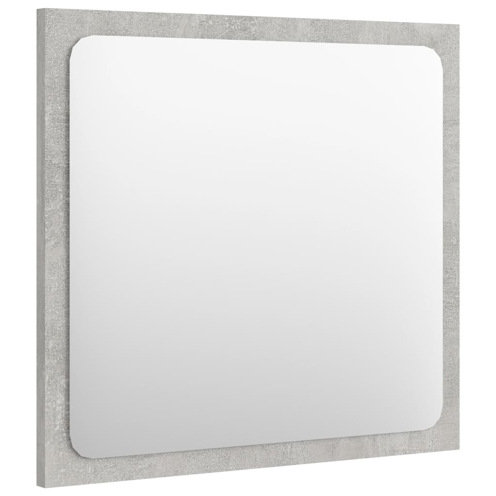 vidaXL Oglindă de baie, gri beton, 40x1,5x37 cm, PAL