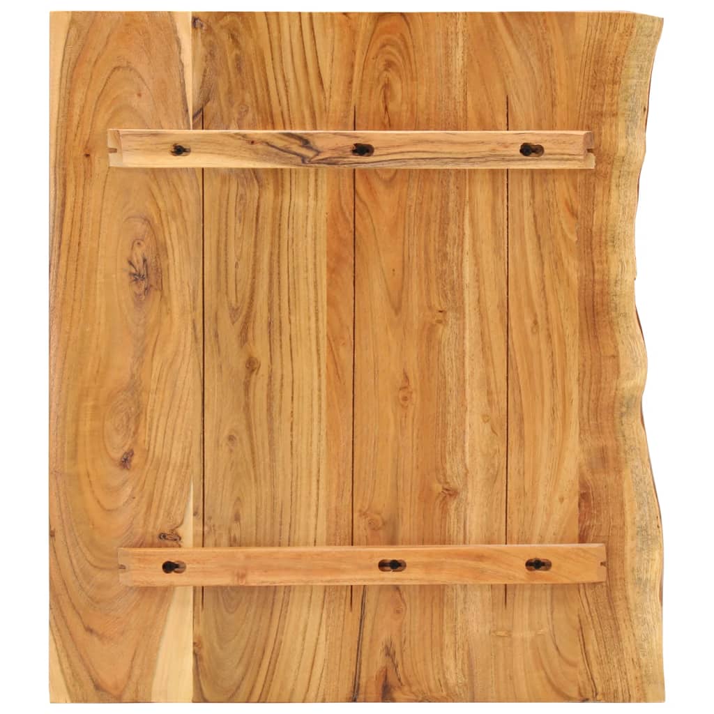 vidaXL Blat lavoar de baie, 80 x 55 x 3,8 cm, lemn masiv de acacia