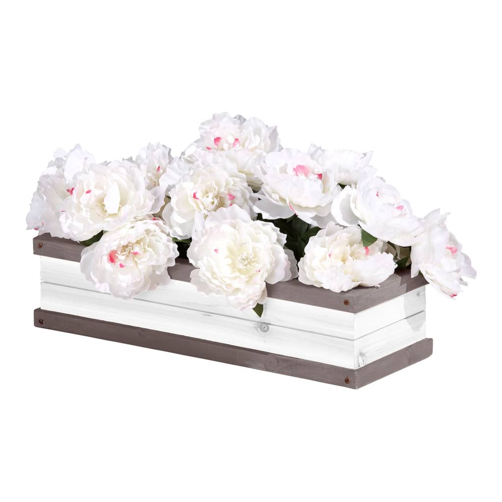 AXI Ghiveci de flori pentru căsuța de joacă, gri și alb