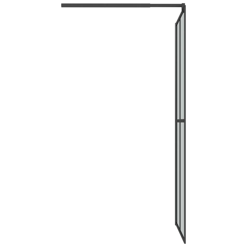 vidaXL Paravan duș walk-in, 90x195 cm, sticlă securizată închisă