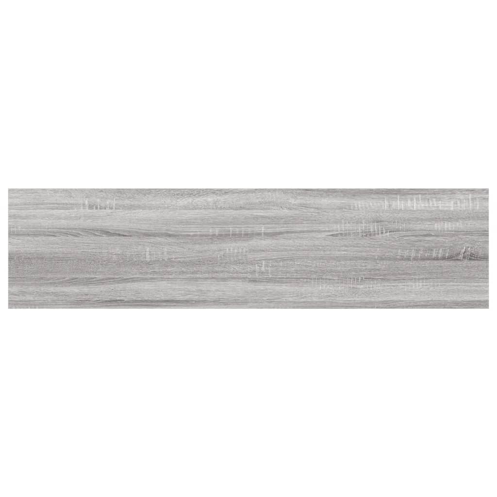 vidaXL Rafturi de perete, 4 buc., gri sonoma, 40x10x1,5 cm, lemn