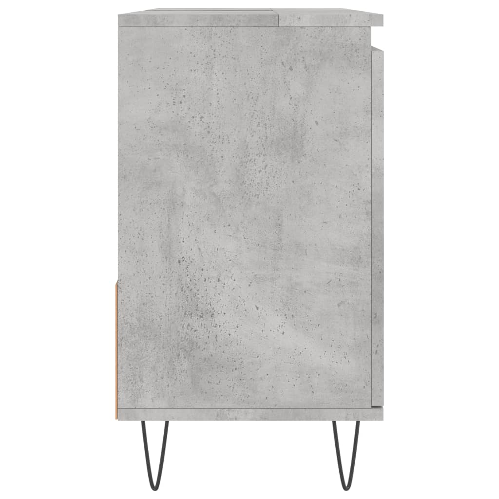 vidaXL Dulap de baie, gri beton, 65x33x60 cm, lemn prelucrat