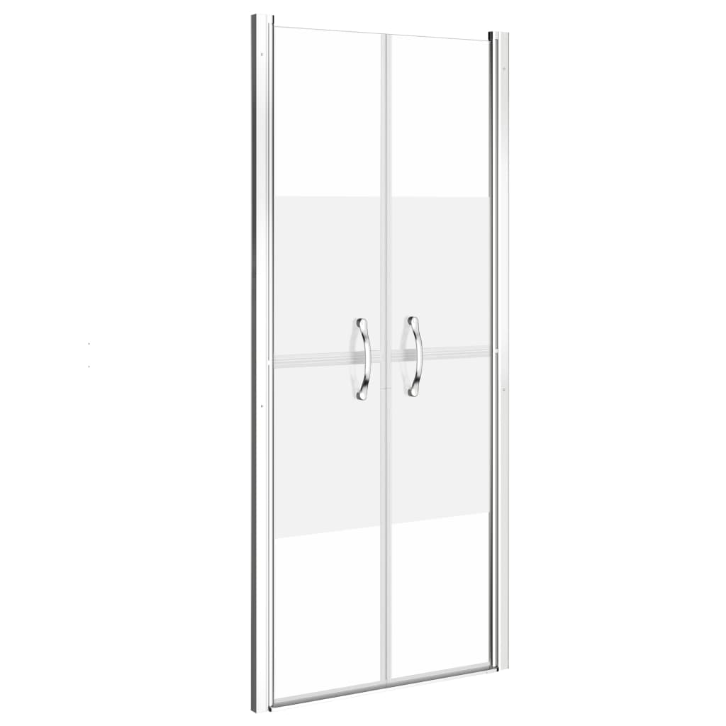 vidaXL Ușă cabină de duș, jumătate mat, 101 x 190 cm, ESG