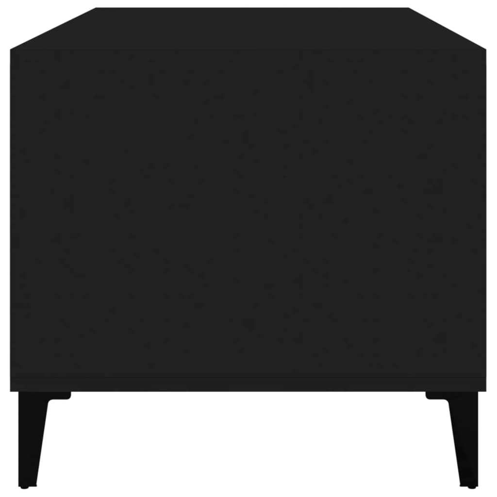 vidaXL Măsuță de cafea, negru, 90x49x45 cm, lemn compozit