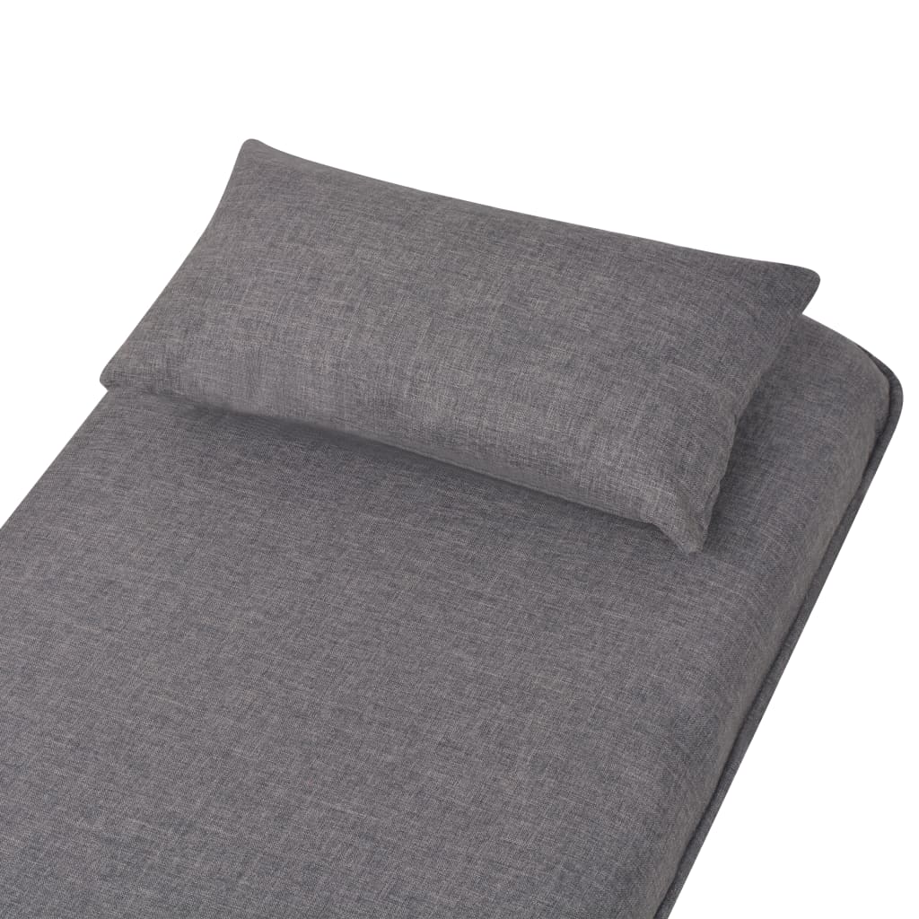 vidaXL Scaun pivotant și canapea extensibilă, gri închis, textil