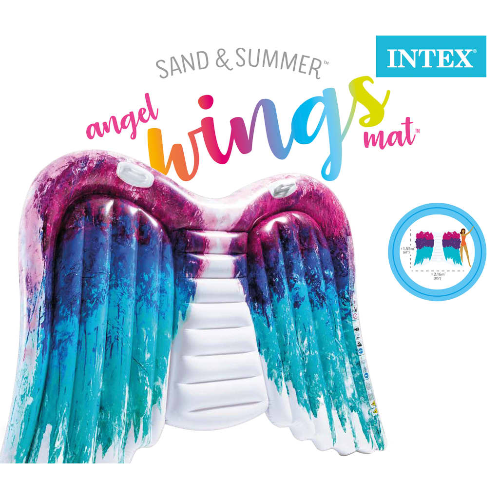 Intex Saltea de piscină Angel Wings Mat, 58786EU