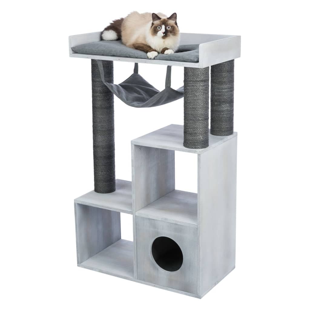 TRIXIE Stâlp de zgâriat pentru pisici, funcție de raft 72x38x110cm gri