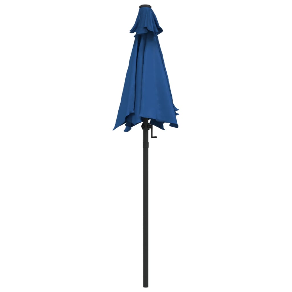 vidaXL Umbrelă de soare, albastru, 200 x 224 cm, aluminiu