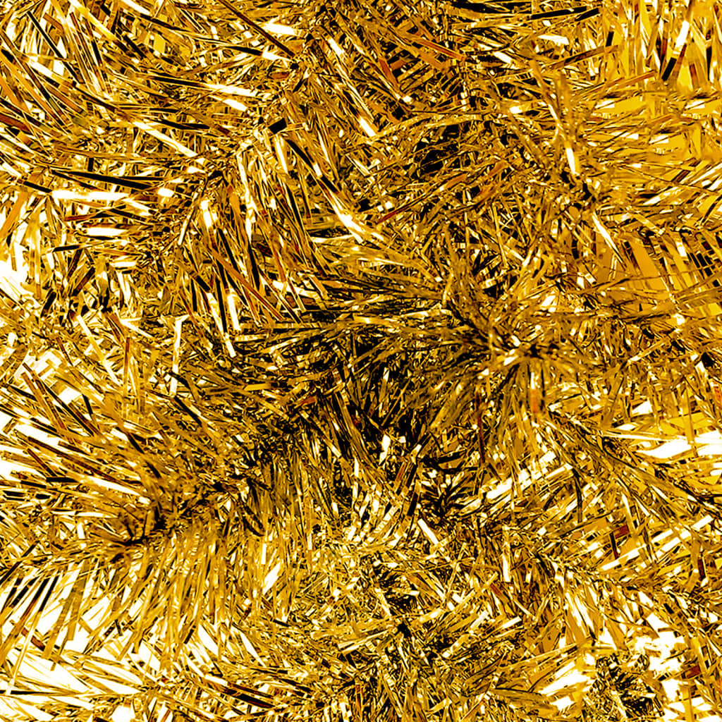 vidaXL Ghirlandă de Crăciun cu lumini LED, auriu, 20 m