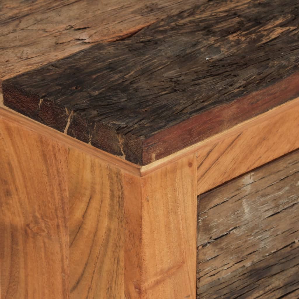 vidaXL Dulap lateral, 55x33x75 cm, lemn masiv de acacia