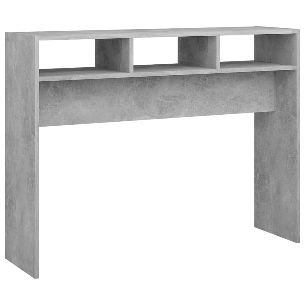 vidaXL Masă consolă, gri beton, 105x30x80 cm, PAL