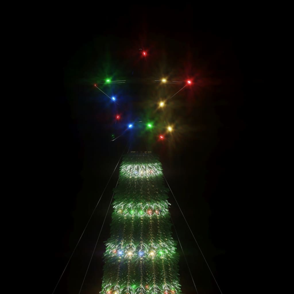 vidaXL Con de lumină brad de Crăciun cu 275 LED-uri, multicolor 180 cm