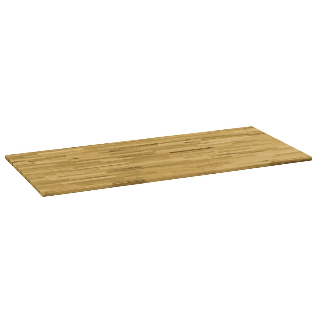 vidaXL Blat masă, lemn masiv de stejar, dreptunghiular, 23mm 120x60cm