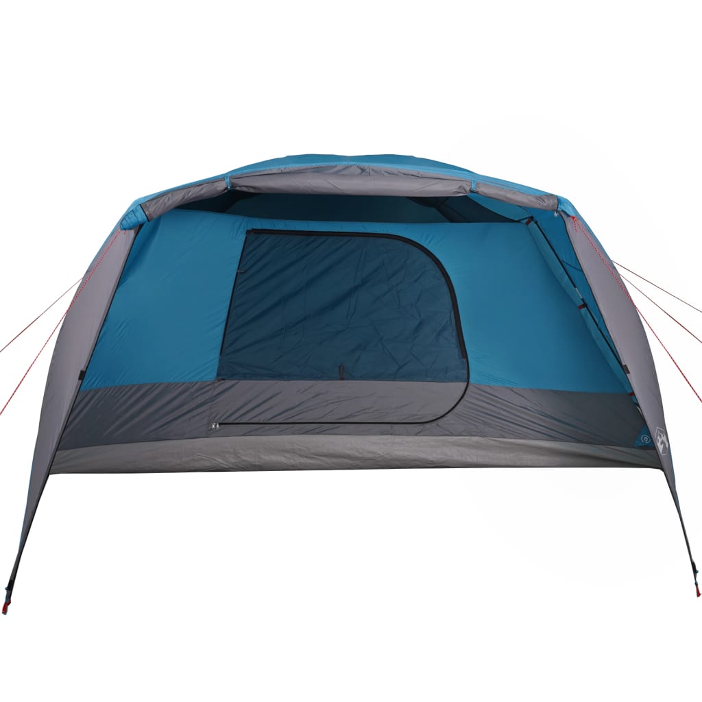 vidaXL Cort de camping cu verandă 4 persoane, albastru, impermeabil