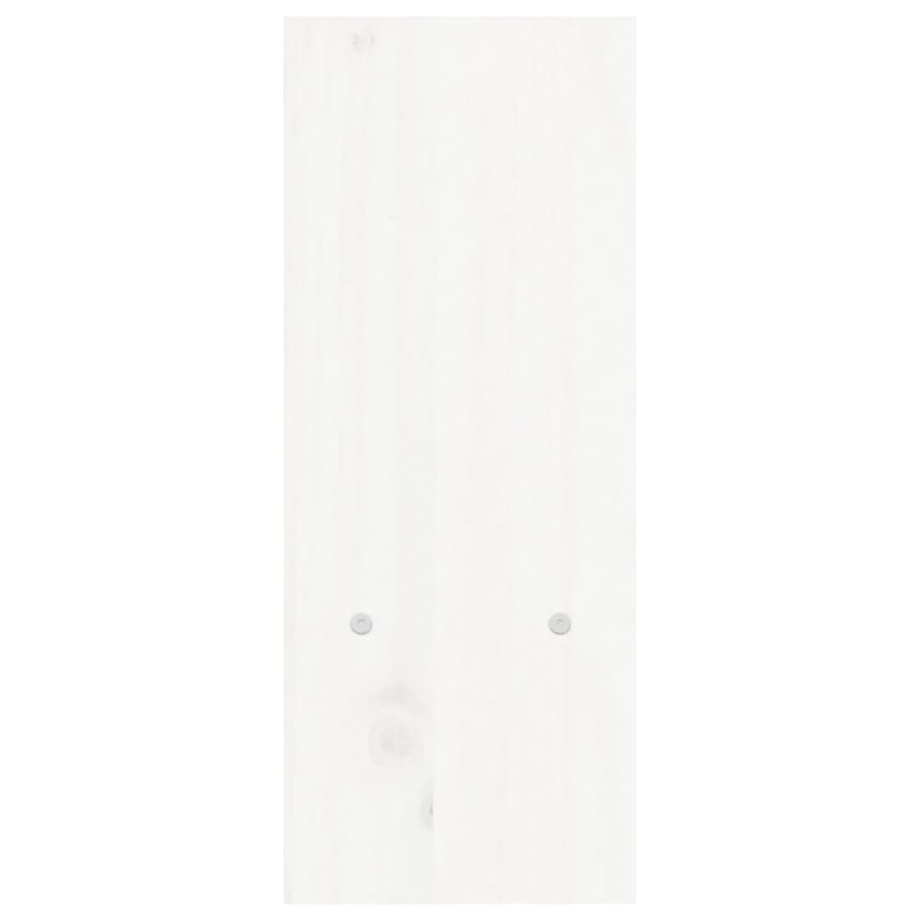 vidaXL Suport pentru monitor, alb, (39-72)x17x43 cm, lemn masiv pin