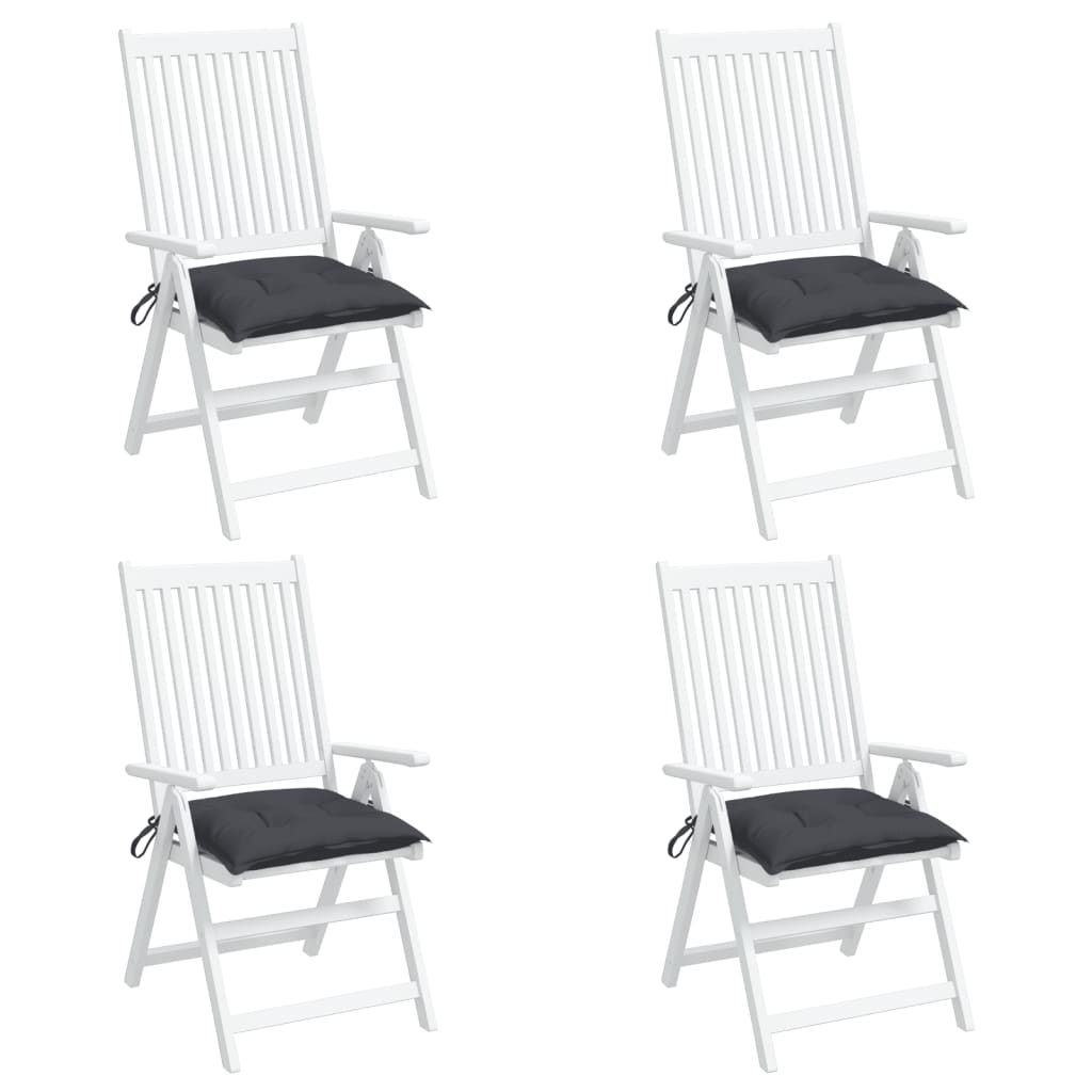 vidaXL Perne de scaun, 4 buc., antracit, 40x40x7 cm, textil oxford