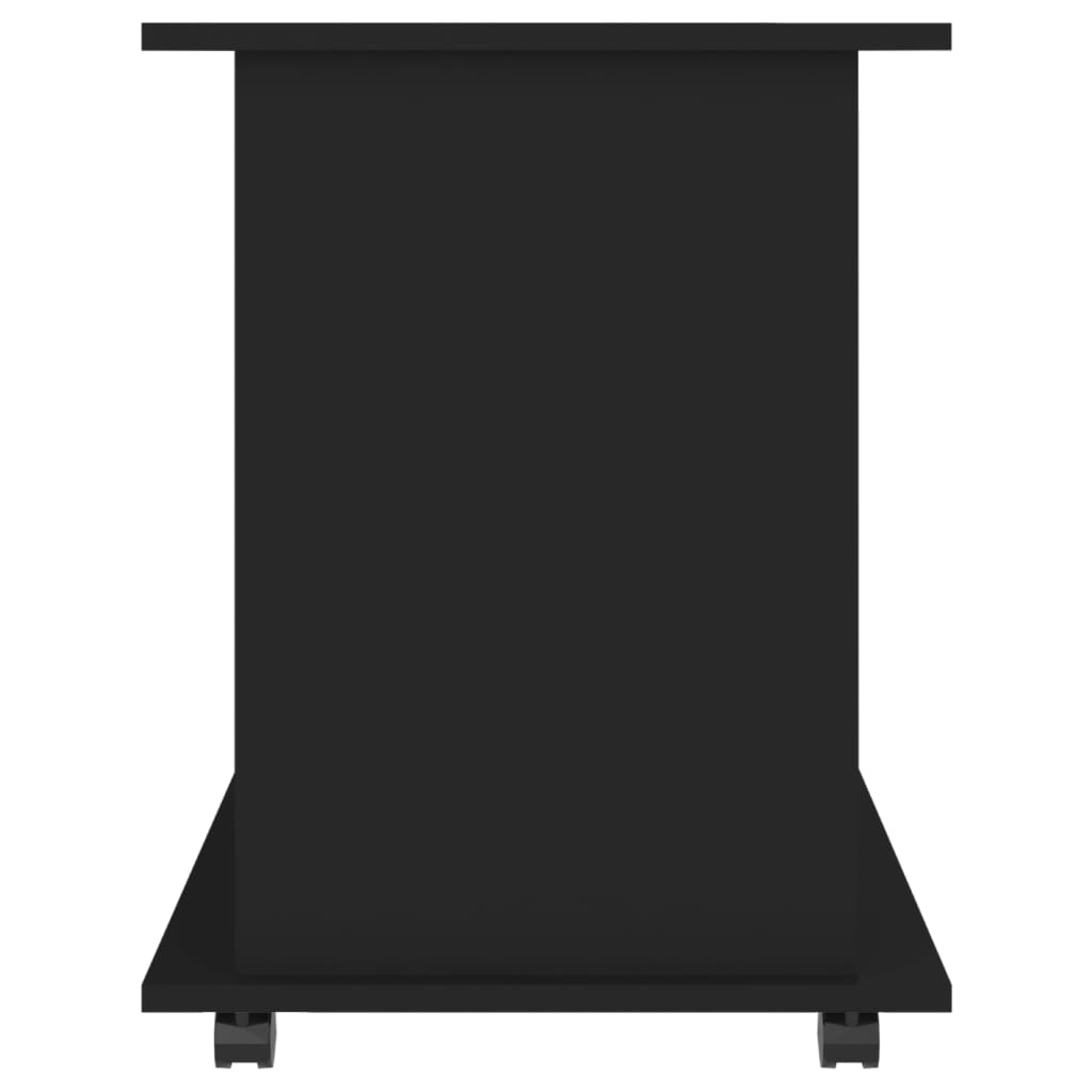 vidaXL Dulap cu roți, negru, 60x45x60 cm, PAL