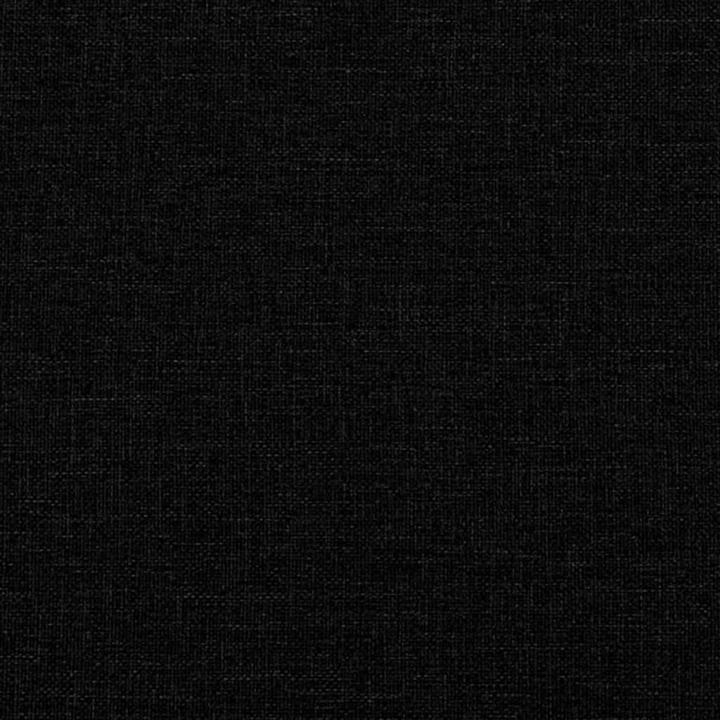 vidaXL Set de canapele, 3 piese, negru, textil