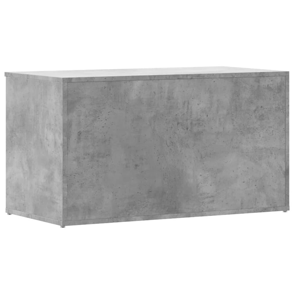 vidaXL Cufăr de depozitare, gri beton, 84x42x46 cm, lemn compozit