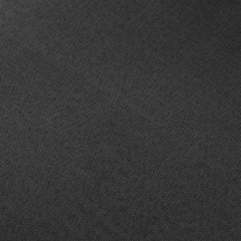 vidaXL Canapea cu 2 locuri, negru, material textil