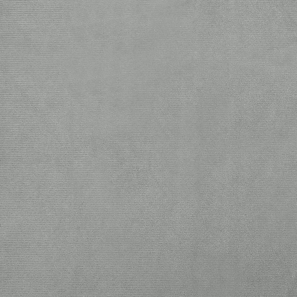 vidaXL Canapea pentru copii, gri deschis, 70x45x30 cm, catifea