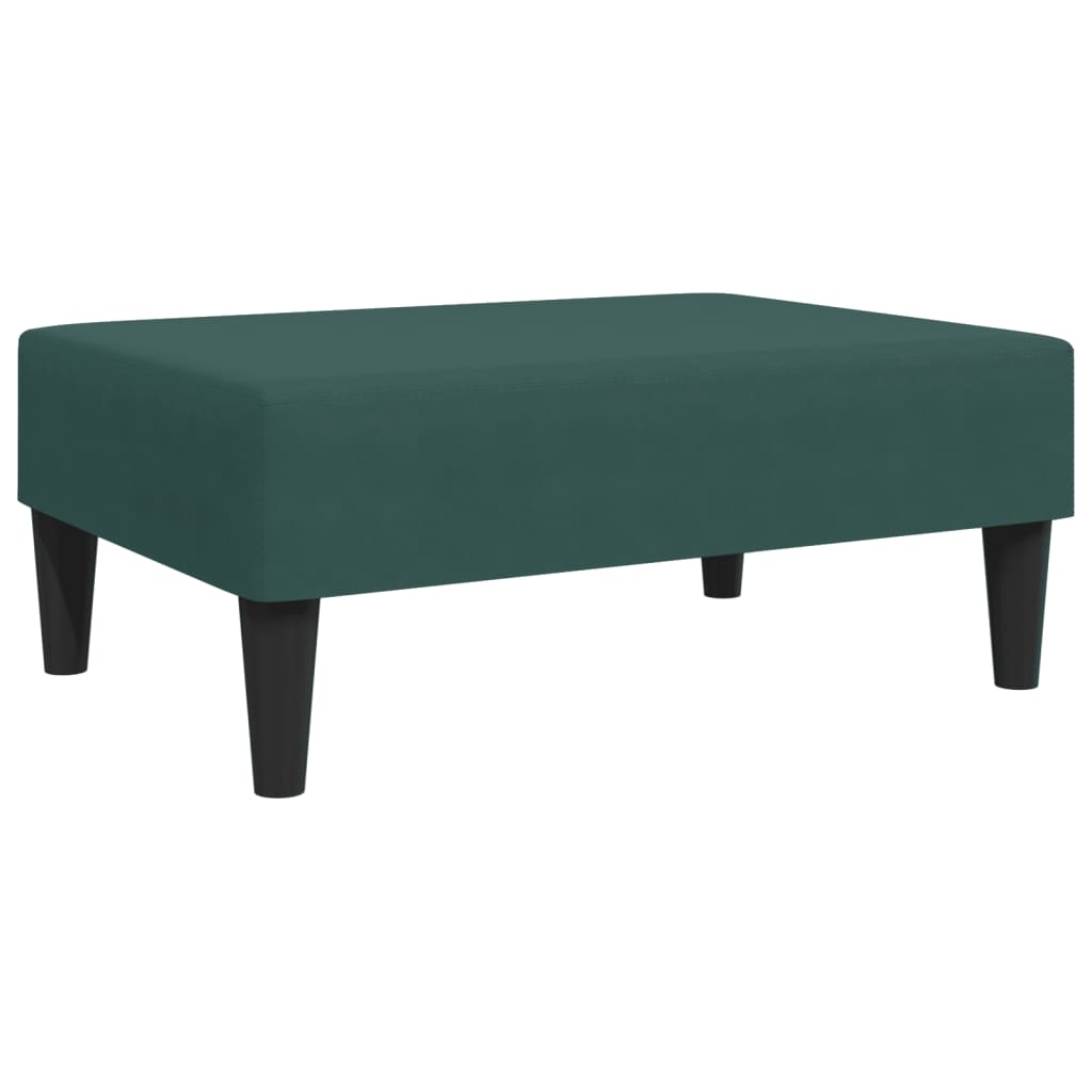 vidaXL Set canapea cu perne, 2 piese, verde închis, catifea