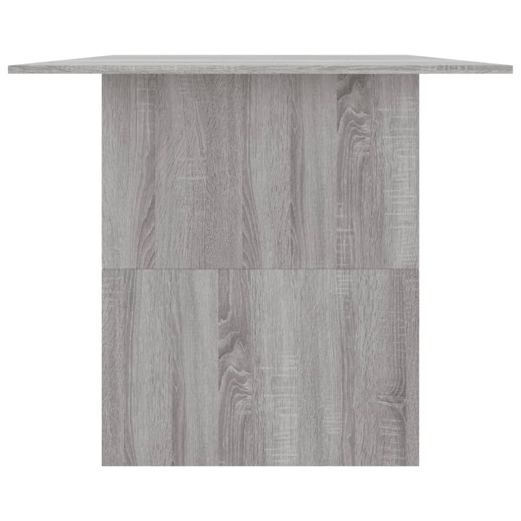 vidaXL Masă de bucătărie, sonoma gri, 180x90x76 cm, lemn prelucrat