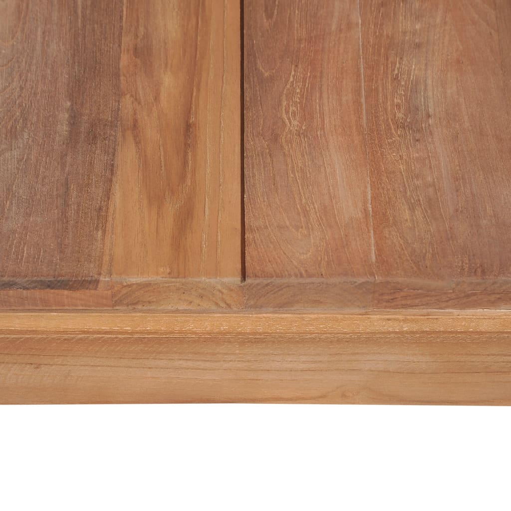 vidaXL Masă consolă 110x35x76 cm lemn masiv tec cu finisaj natural