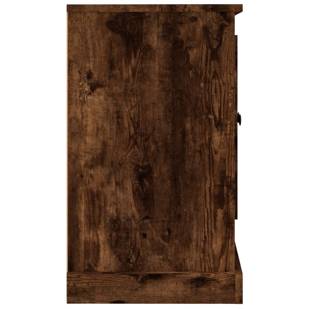 vidaXL Servantă, stejar fumuriu, 100x35,5x60 cm, lemn prelucrat