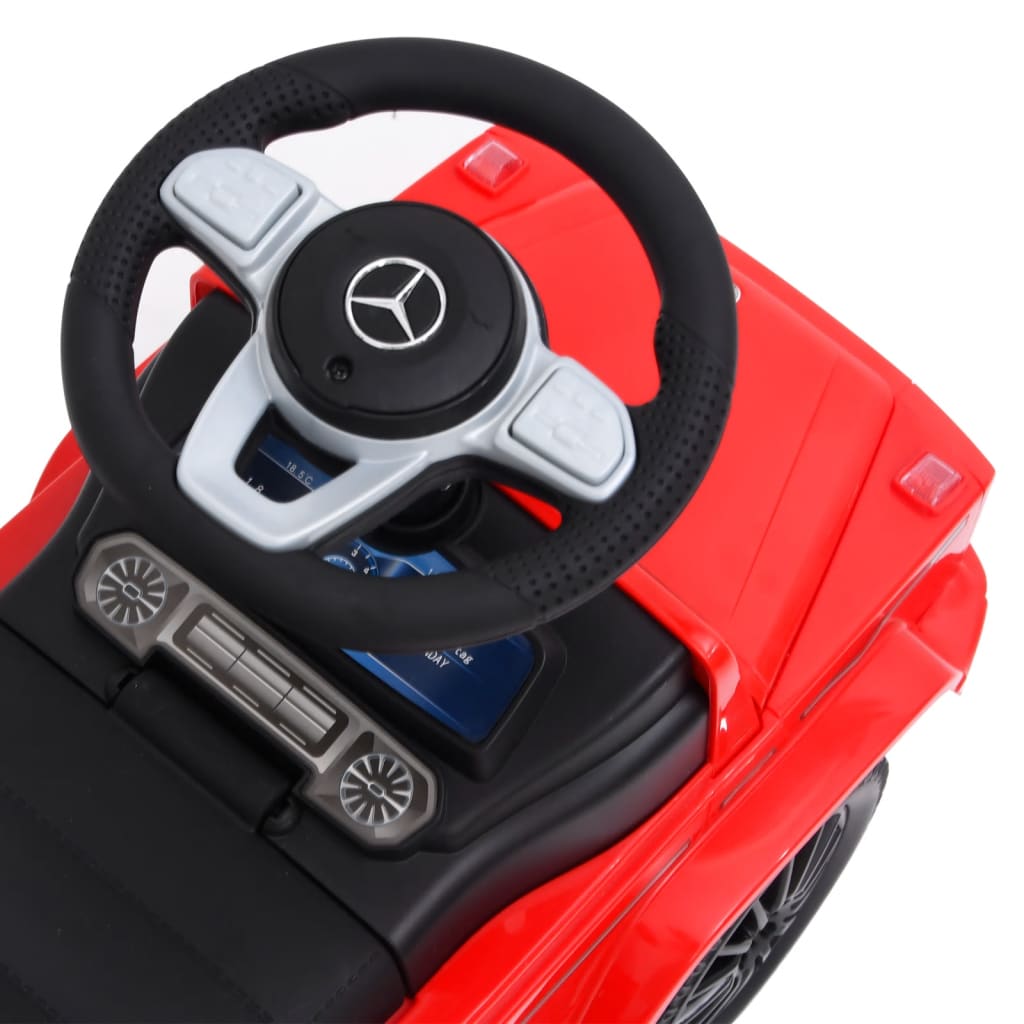 vidaXL Mașinuță pentru pași Mercedes-Benz G63, roșu