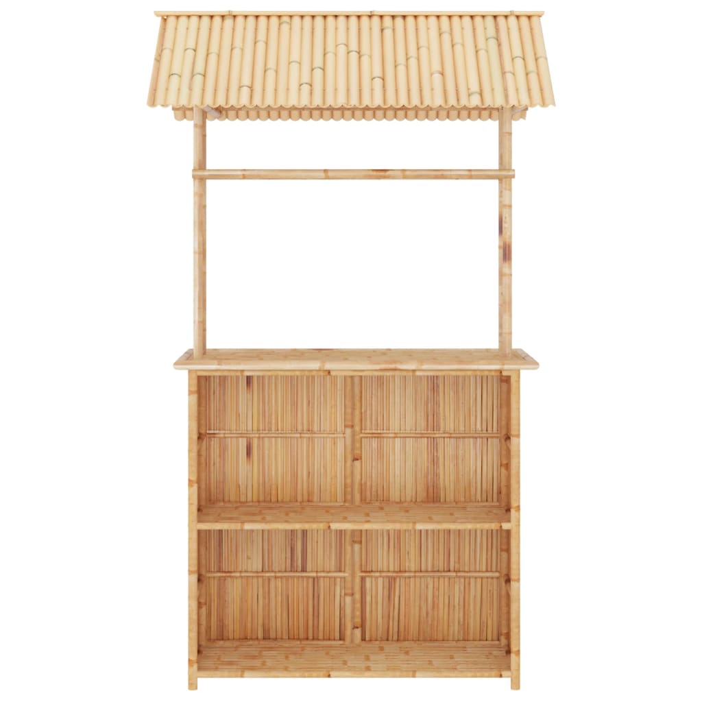 vidaXL Set mobilier de bar, 3 piese, bambus