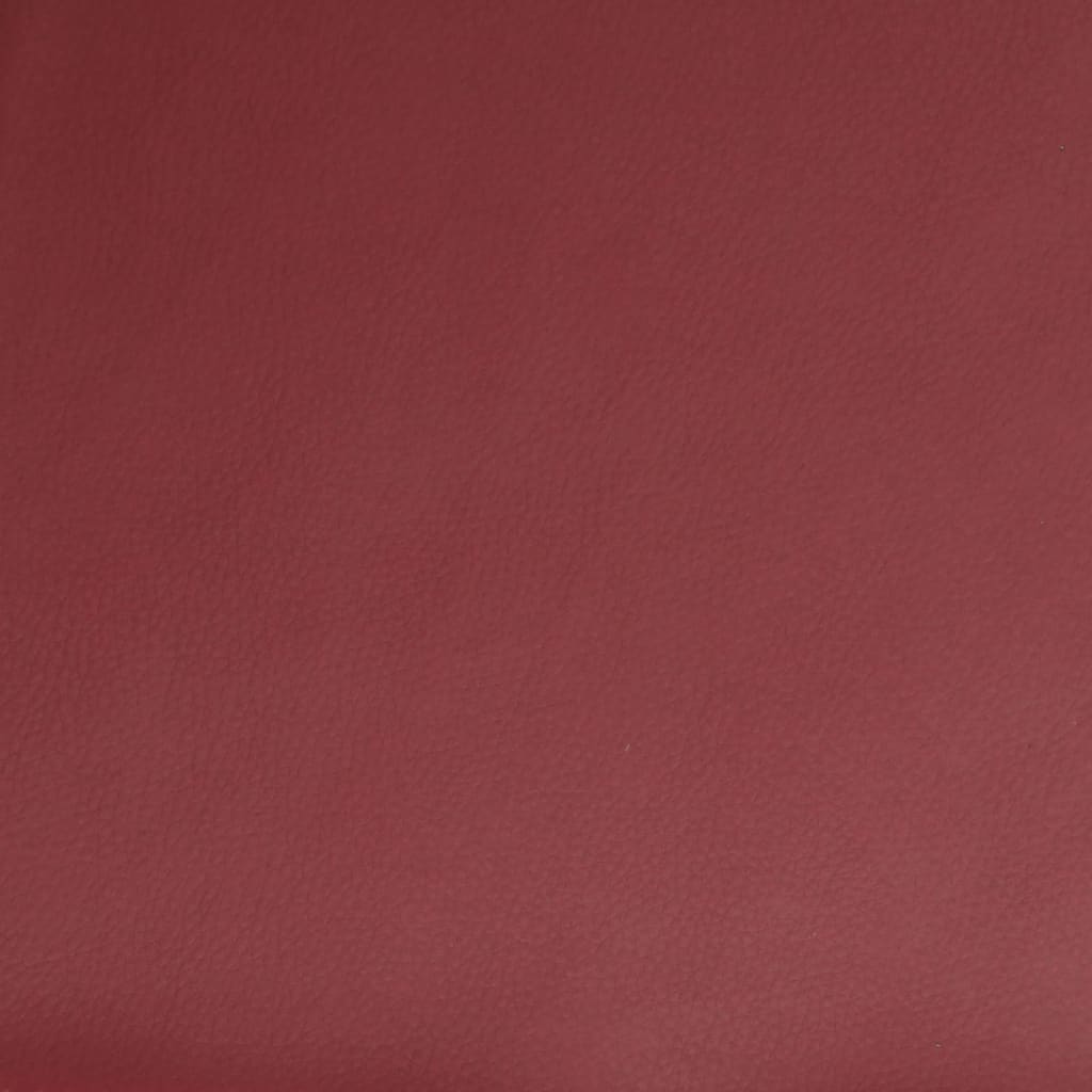 vidaXL Scaun de relaxare, roșu vin, 54x75x76 cm, piele artificială