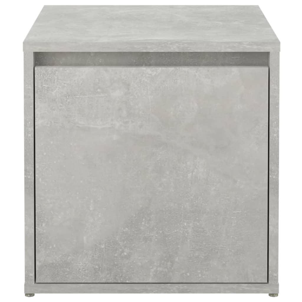 vidaXL Cutie cu sertar, gri beton, 40,5x40x40 cm, lemn compozit