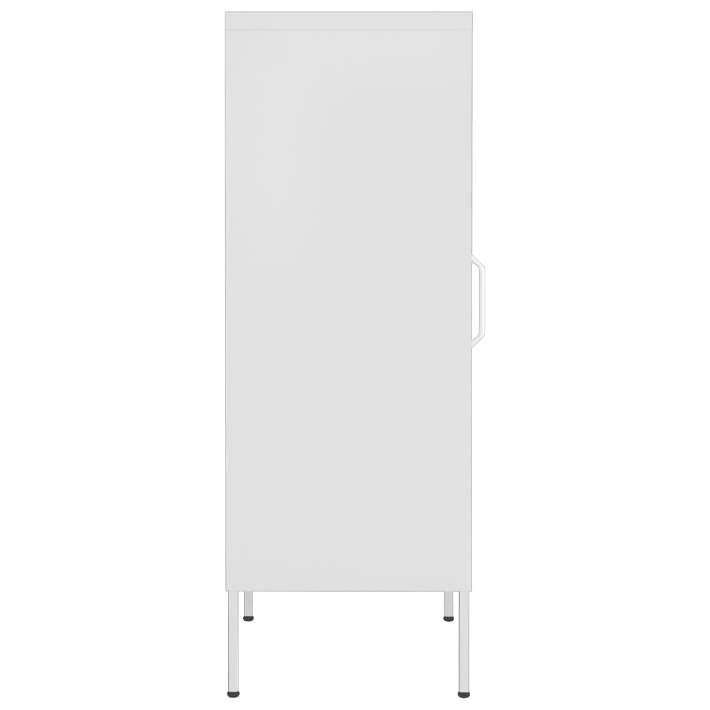 vidaXL Dulap de depozitare, alb, 42,5x35x101,5 cm, oțel