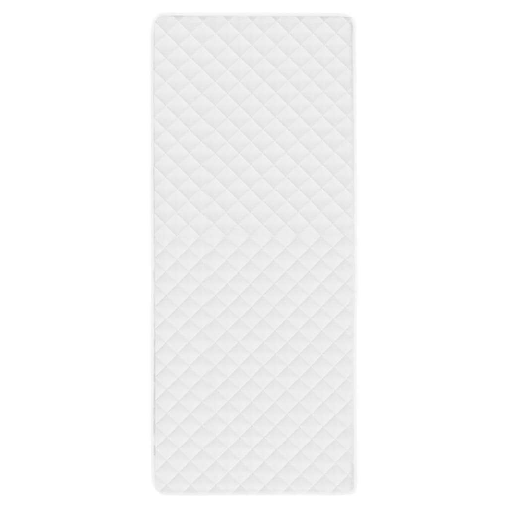vidaXL Protecție pentru saltea matlasată, alb, 90 x 200 cm, subțire