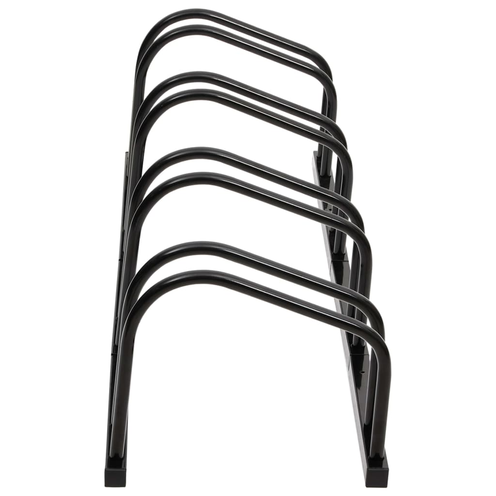 vidaXL Suport de biciclete, pentru 4 biciclete, negru, oțel