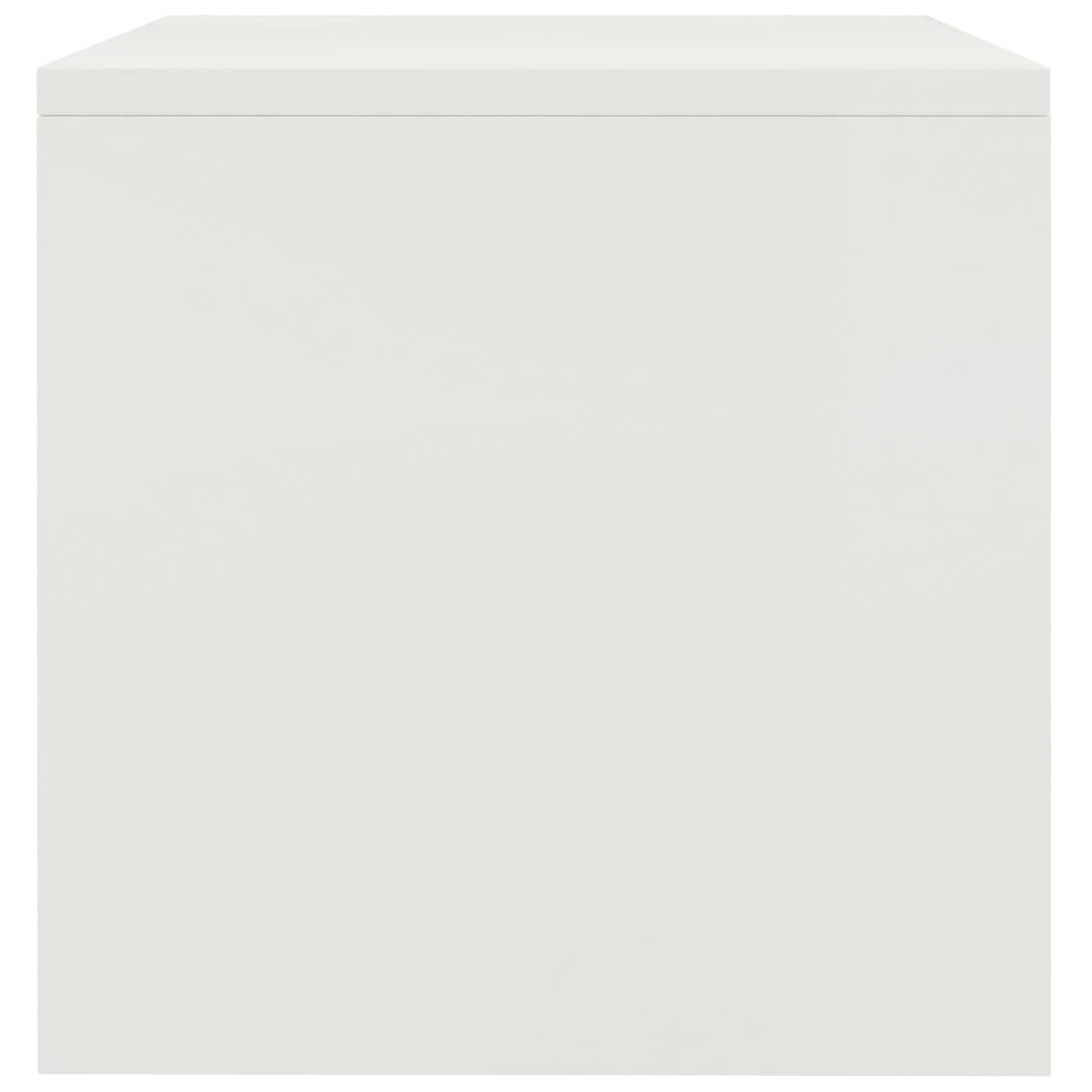 vidaXL Noptieră, alb, 40 x 30 x 30 cm, PAL