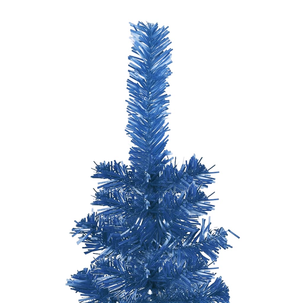 vidaXL Brad de Crăciun artificial subțire, albastru, 120 cm