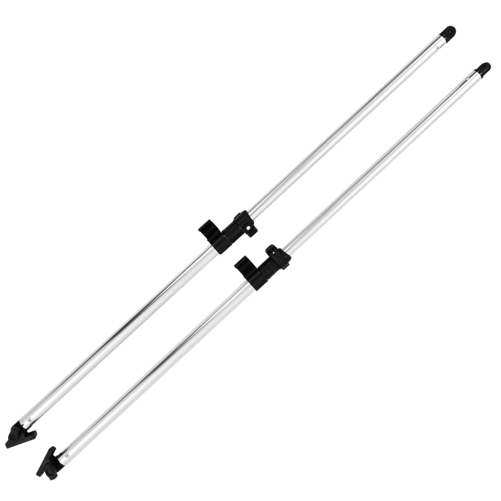 vidaXL Stâlpi de susținere parasolar barcă Bimini, 2 buc., aluminiu