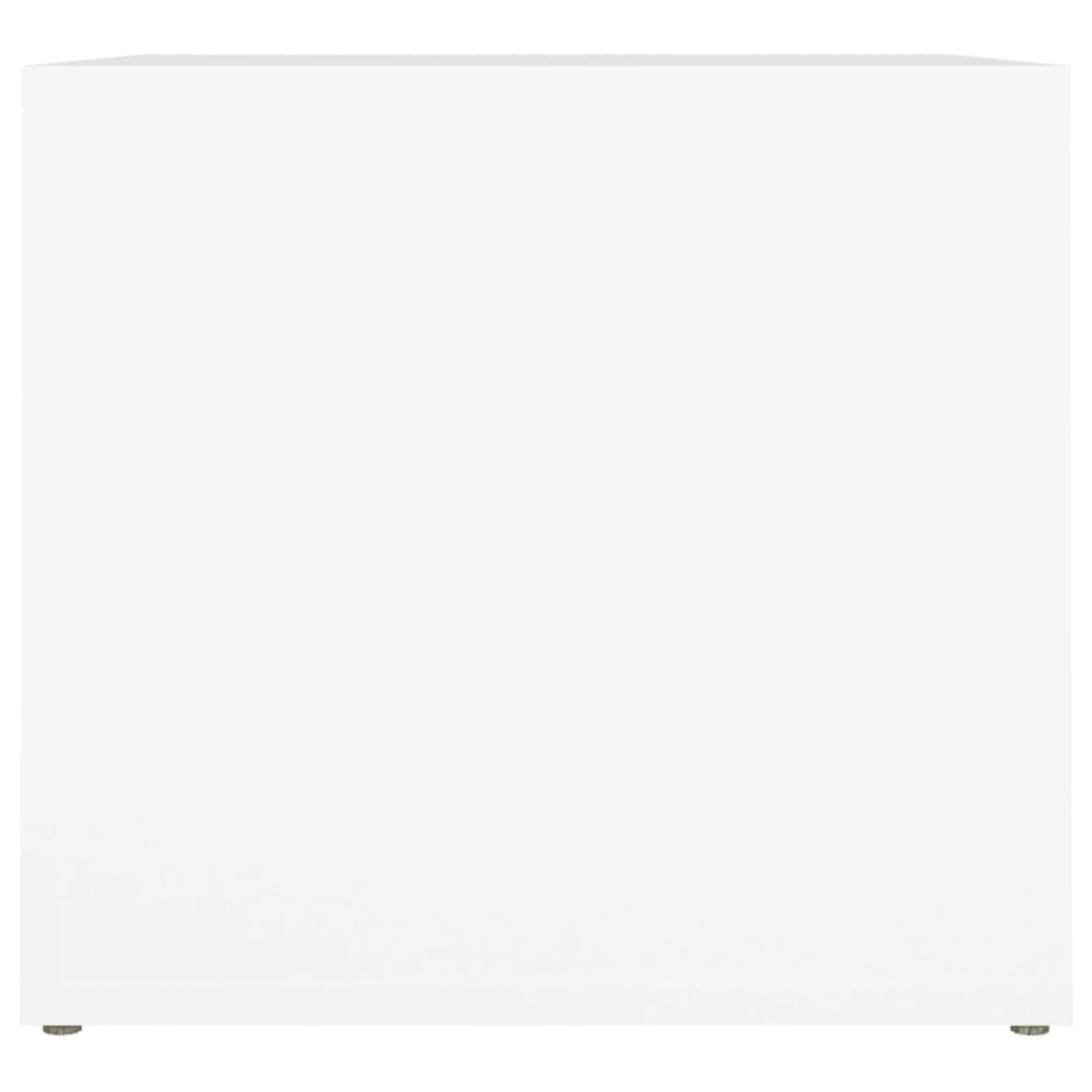 vidaXL Noptieră, alb, 41x40x36 cm, lemn compozit