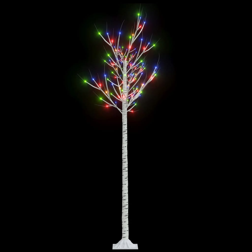 vidaXL Pom Crăciun 180 LED-uri colorat 1,8 m salcie interior/exterior