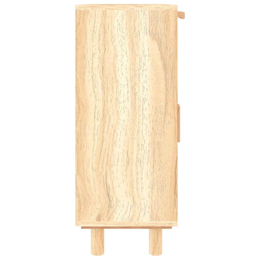 vidaXL Servantă, maro, 60x30x75 cm, lemn masiv pin și ratan natural