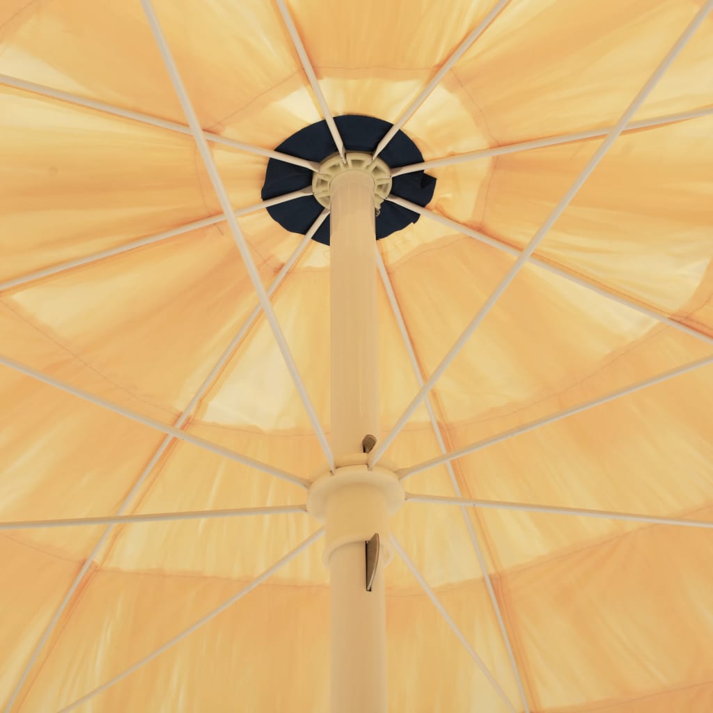 vidaXL Umbrelă de plajă, natural, 300 cm, stil hawaiian