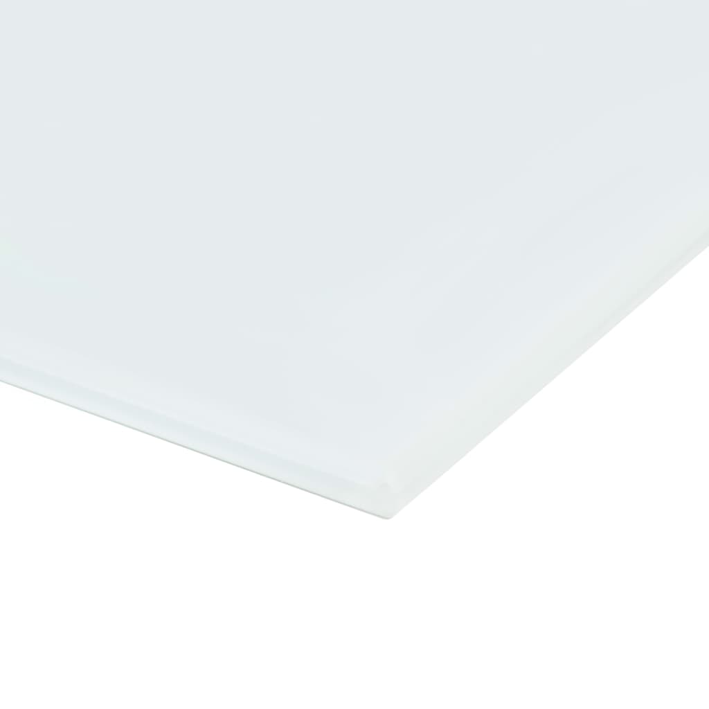 vidaXL Tablă albă magnetică de perete, sticlă, 80 x 60 cm