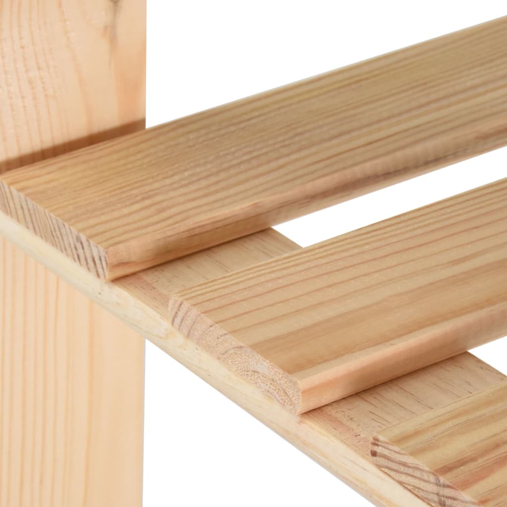 vidaXL Raft depozitare 5 niveluri, 80x28,5x170 cm, lemn masiv de pin