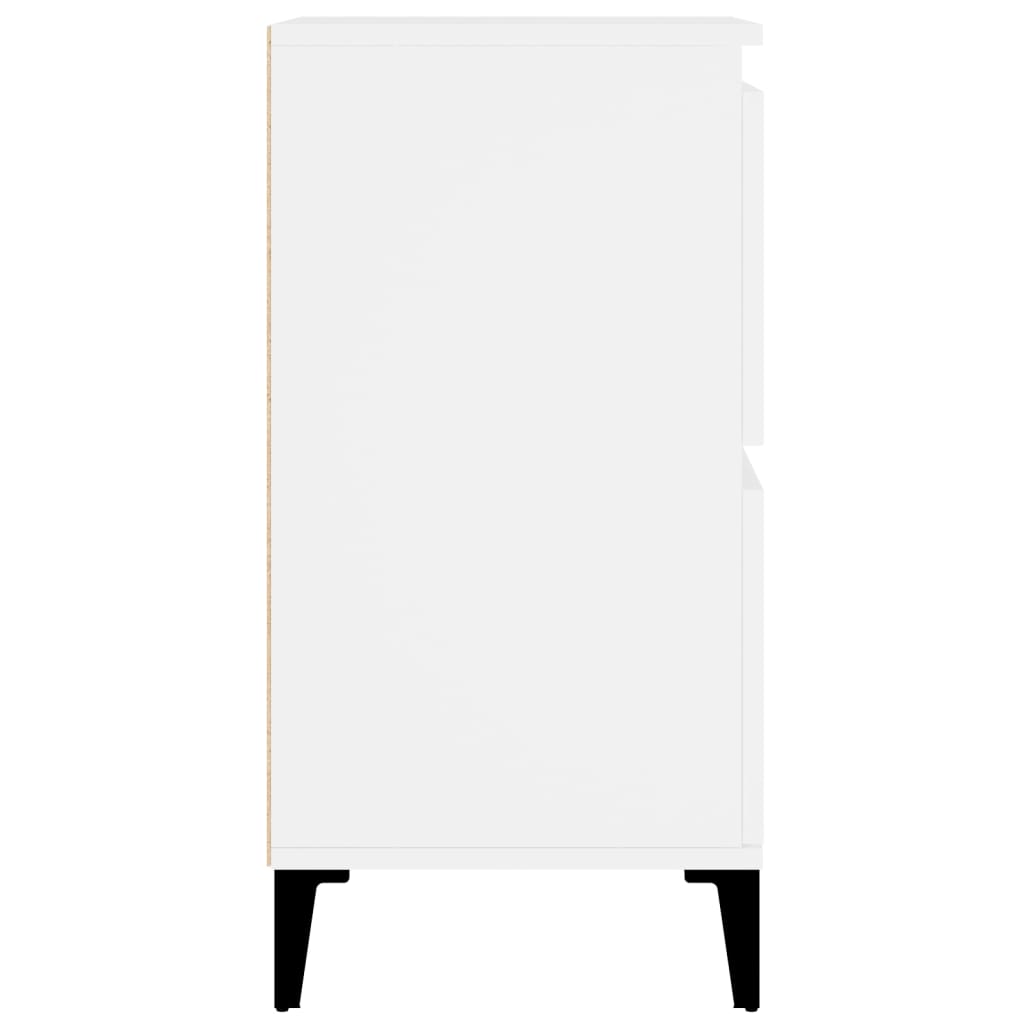vidaXL Servantă, alb, 60x35x70 cm, lemn prelucrat